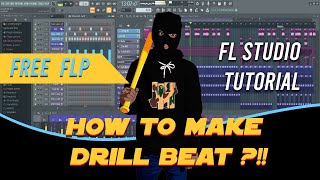 How to make Drill Beat  Middle East style  Drill Beat  FL Studio [upl. by Sinnek162]