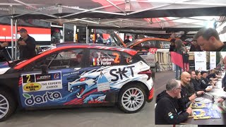 Ypres Rally 2024  Walk through the service area  autograph session Friday noon raw footage [upl. by Eppie]