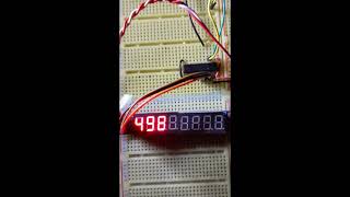 raspberry pi pico micropython max7219 8 digit count in hex demo source in the description [upl. by Emlyn753]