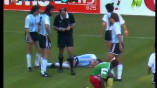 Massing Benjamin massacre caniggia camerounargentine 1990 [upl. by Dole364]