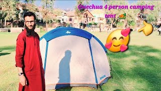 Quechua Arpenaz 4 person  camping tent ⛺️  review amp Installation guide last part 4 [upl. by Karim]