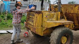 Thwaites 6ton dumper restoration part 1 [upl. by Eerb402]