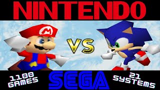 Every Nintendo Vs Sega Game Compared Side By Side excluding the Switch [upl. by Lorene40]