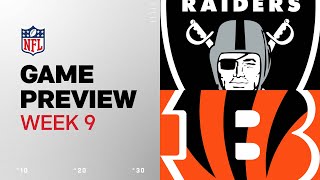 Las Vegas Raiders vs Cincinnati Bengals  2024 Week 9 Game Preview [upl. by Enial]