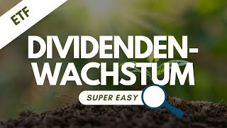 Perfekten Dividendenwachstum ETF finden super einfach [upl. by Tertius82]