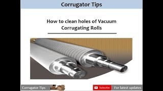 Vacuum Corrugating rollsEffective holes cleaning [upl. by Notxam]