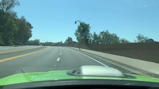 Dodge Challenger Sublime Green Swinger acceleration sound 🎵🎶🎧 [upl. by Norted941]