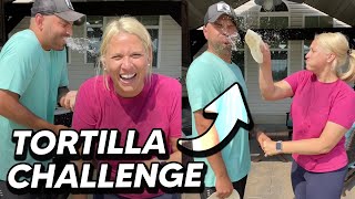 Doing the TORTILLA SMACK CHALLENGE Hilarious [upl. by Htabmas]