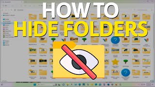 How To HIDE Folders in Windows 11 amp 10 Easy Tutorial [upl. by Kenton443]