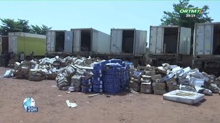 La douane de Segou a saisit 9 containers remplis de produit alimentaire impropre à la consommation [upl. by Aivila]