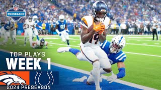 Denver Broncos Top Plays vs Indianapolis Colts  2024 Preseason Week 1 [upl. by Adarbil2]