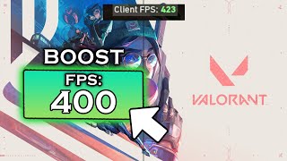 Valorant FPS Boost  The Best Way To Boost FPS In Valorant [upl. by Terr535]