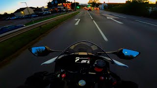 Yamaha R7 Night Ride Racing Line Akrapovic  2023 R7 60th Anniversary motorcycle r7 yamaha [upl. by Anaeli]