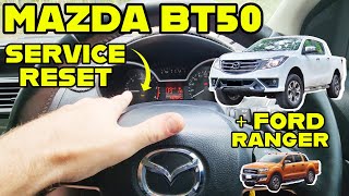 Mazda BT50 Ford RANGER SERVICE LIGHT RESET  How to Reset the Service Light on your Mazda BT50 [upl. by Asirem]