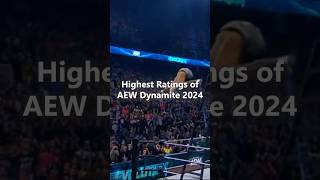 Highest AEW Dynamite Ratings of 2024 so far aewdynamite aew wwe [upl. by Orlov690]