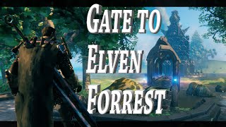 Building Elven Town in Valheim  Entrance to Elven Forrest Tutorial [upl. by Tiphani]