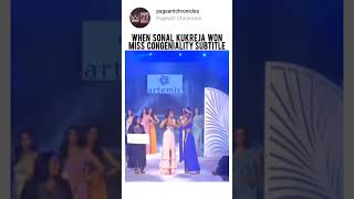 Miss Diva 2021 RU Sonal Kukreja winning Miss Congeniality missdiva bollywood missindia [upl. by Arias]