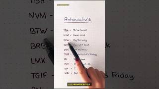 Video  181 English Abbreviations words shorts ytshorts learnmorebyself learning english learn [upl. by Pammie482]