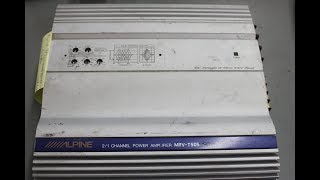 Alpine 21 Bridgeable Channel Power Amplifier MRVT505 [upl. by Achilles528]