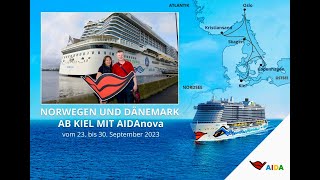 AIDAnova CRUISE SHIP NORTH SEA 2023 [upl. by Noemis352]