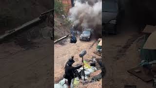 Epic Car Chase amp Explosion 💥🚗 Behind the Scenes of an ActionPacked Film Shoot bts [upl. by Atiloj]