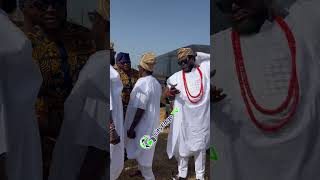 ARRIVAL OF KUNLE amp AREMU AFOLAYAN TO THEIR MOM BURIAL SERVICE [upl. by Naro]