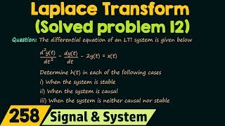 Laplace Transform Solved Problem 12 [upl. by Yesteb]