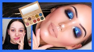 BLUE SMOKEY TUTORIAL USING DOSE OF COLORS FRIENDCATION PALETTE  MAKEMEUPMISSA [upl. by Einnus]