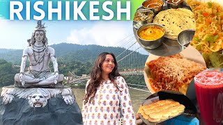 RISHIKESH Food Triveni Ghat Ganga Aarti Tourist Places Cafes amp more [upl. by Avirt105]