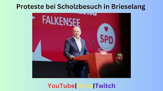 Bürgerproteste gegen Scholz Visite in Brieselang [upl. by Kabob]