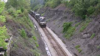 NS 9470 West of Kegley West Virginia August 11 2009 [upl. by Fretwell]