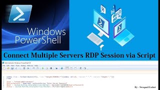 PowerShell Script to Connect Multiple Servers Remote Session [upl. by Dlaniger]