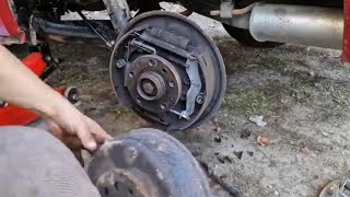 Volkswagen Transporter T4 Hadbrake Replacement At Home handbrake home volkswagen [upl. by Fulmis423]