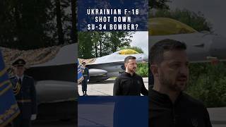 Ukrainian F16 shot down Russian Su34 f16fighter russiaukrainewar paffalcons [upl. by Odnavres571]