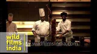 Indian Chef preparing Rumali Roti [upl. by Eeima]