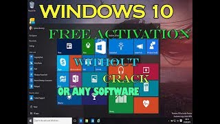 Windows 10 all versions Activation for Free without Software 20172018 [upl. by Oiluarb949]