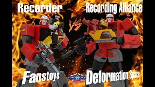 Who Wins Fanstoys Recorder VS Deformation Space Recording Alliance Blasters [upl. by Schafer262]