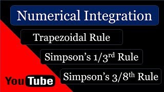 Numerical Integration Introduction l Trapezoidal Rule Simpsons 13 Rule l Simpsons 38 l GATE 2021 [upl. by Aisatan]