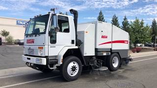 2002 Sterling Elgin Eagle CNG Broom Street Sweeper [upl. by Nylarac]