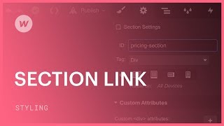 Using anchor links to go directly to a section — Webflow tutorial [upl. by Ahsitahs946]