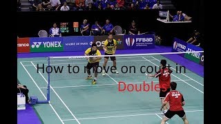 Badminton doubles movement  Learn footwork and strategy [upl. by Coop811]