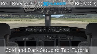 Real Boeing Pilot  737NG Cold amp Dark Setup Tutorial [upl. by Nylcaj]