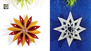 ADORNOS de NAVIDAD de GOMA EVA \ DIY Snowflake ❄️ Christmas Decorations \ [upl. by Tan]