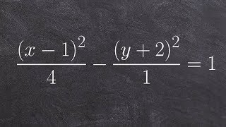 Finding the vertices foci and asymptotes of a hyperbola [upl. by Ariel508]