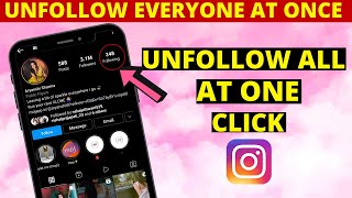 How To Unfollow Everyone On Instagram Fastest Way 2021 HINDI  Bulk Unfollow 100K At Once Time 🔥 [upl. by Llerdnam]