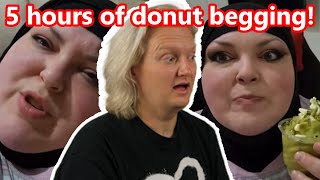 REACTING TO FOODIE BEAUTY BEGGING SALAH FOR A DONUT ON LIVESTREAM [upl. by Deehsar]