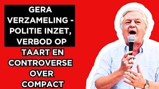 🔴Gera Rally  Politieinzet verbod op taart en compacte controverse [upl. by Carling]