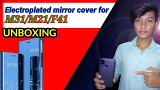 Flip cover for samsung galaxy m31 magnetic video standshockproof electroplated mirror [upl. by Changaris]