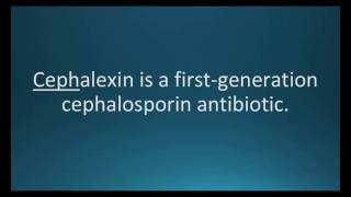 How to pronounce cephalexin Keflex Memorizing Pharmacology Flashcard [upl. by Tsenrae243]