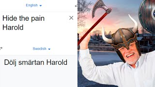 Hide the pain Harold in different languages meme [upl. by Kery]